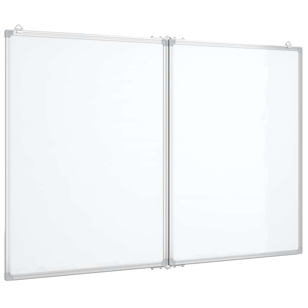 Magnetna bijela ploča sklopiva 120 x 80 x 1,7 cm aluminijska