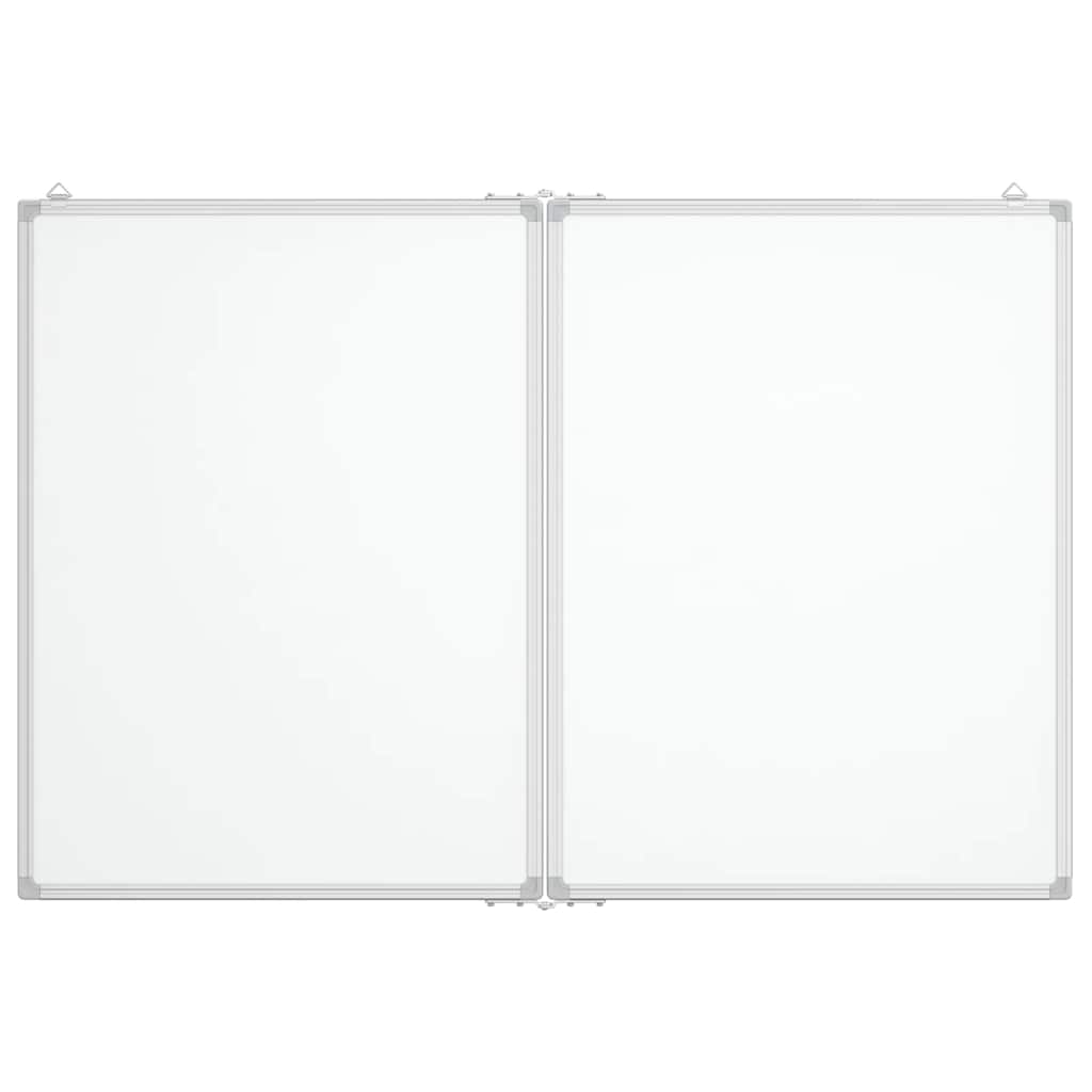 Magnetna bijela ploča sklopiva 120 x 80 x 1,7 cm aluminijska