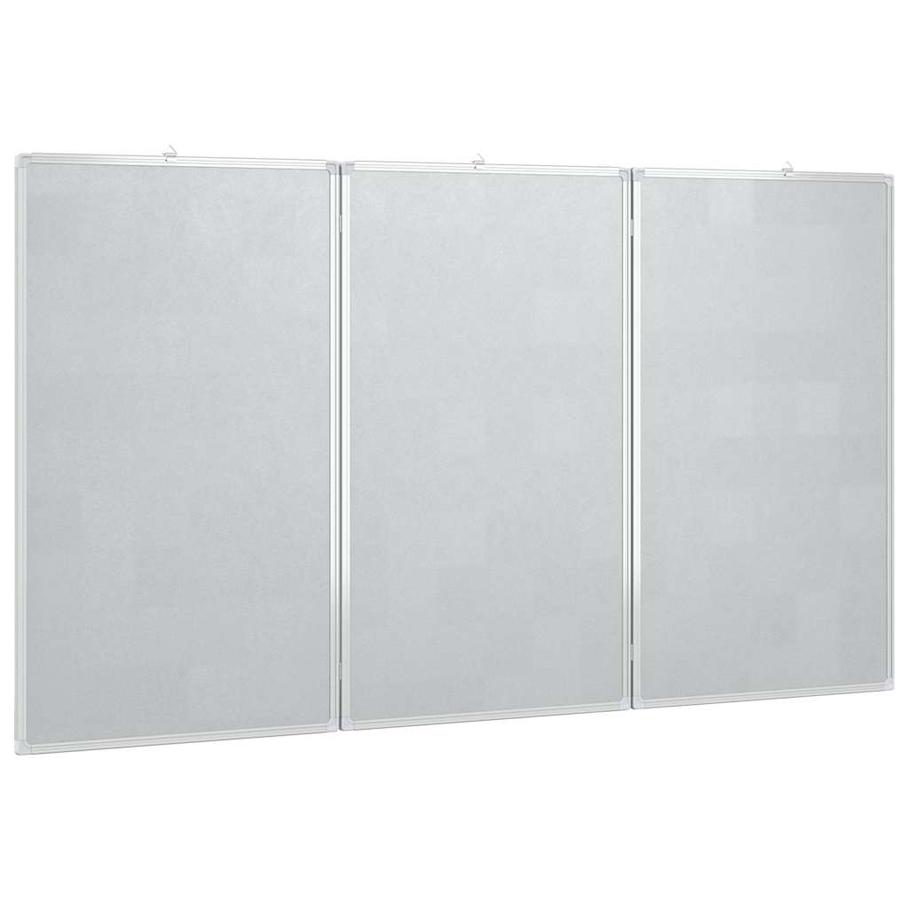 Magnetna bijela ploča sklopiva 180 x 100 x 1,7 cm aluminijska