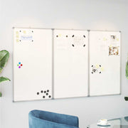 Magnetna bijela ploča sklopiva 180 x 100 x 1,7 cm aluminijska