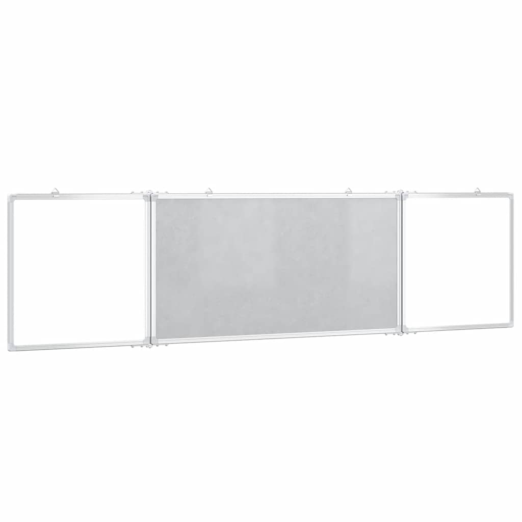 Magnetna bijela ploča sklopiva 160 x 40 x 1,7 cm aluminijska