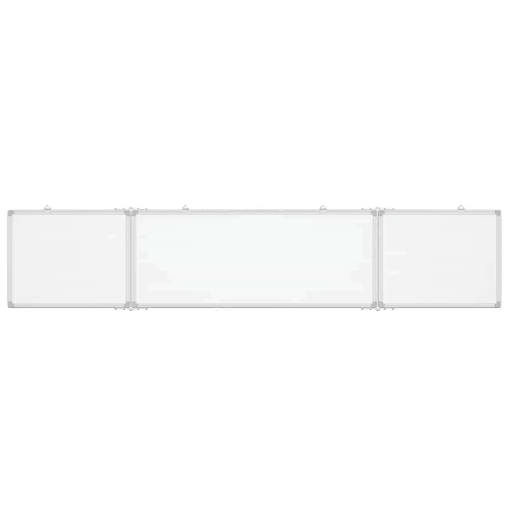 Magnetna bijela ploča sklopiva 200 x 40 x 1,7 cm aluminijska