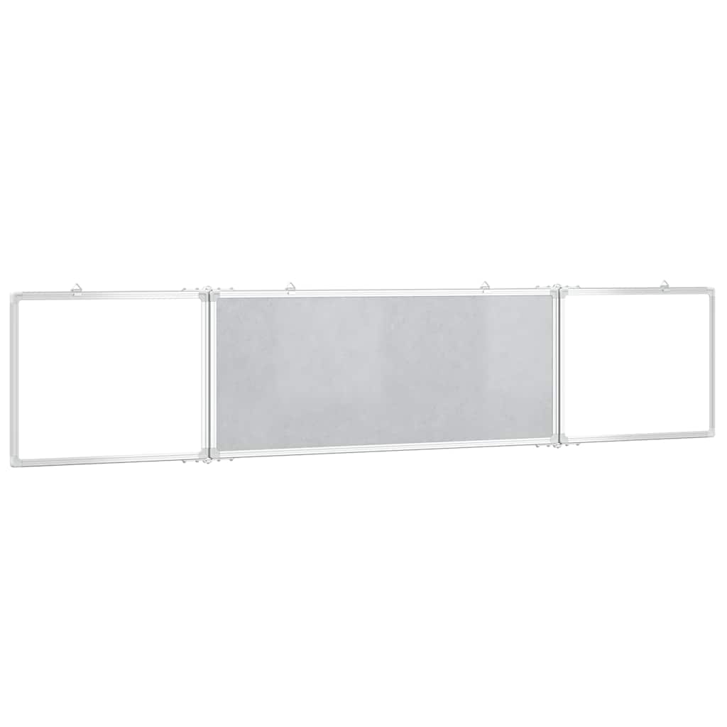 Magnetna bijela ploča sklopiva 200 x 40 x 1,7 cm aluminijska