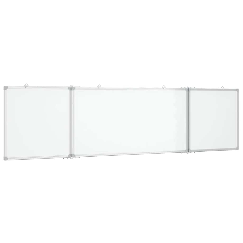 Magnetna bijela ploča sklopiva 200 x 40 x 1,7 cm aluminijska