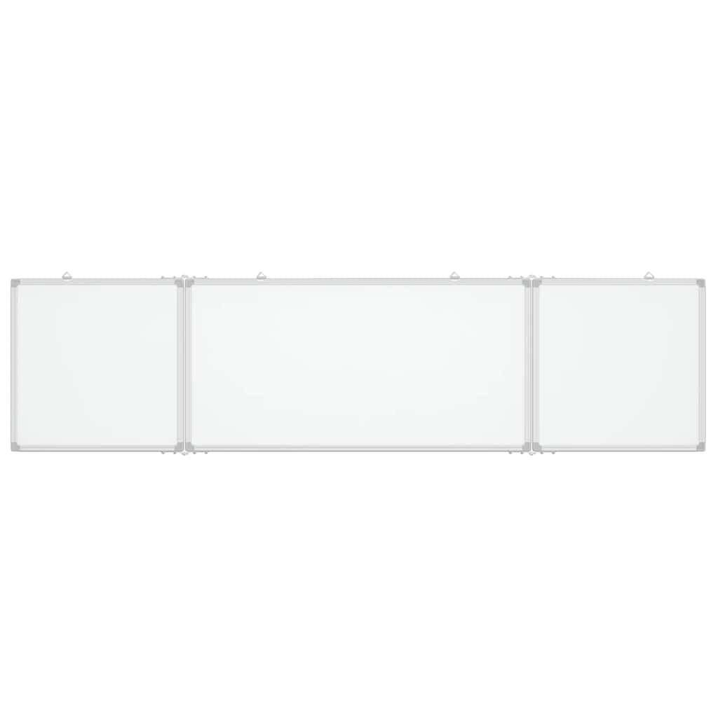 Magnetna bijela ploča sklopiva 200 x 40 x 1,7 cm aluminijska