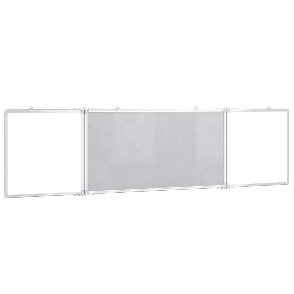 Magnetna bijela ploča sklopiva 200 x 40 x 1,7 cm aluminijska