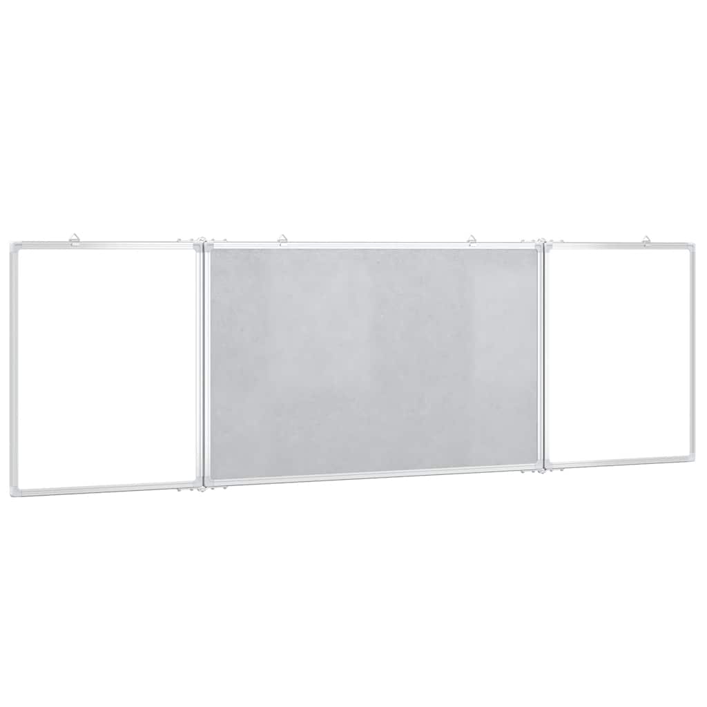 Magnetna bijela ploča sklopiva 160 x 60 x 1,7 cm aluminijska