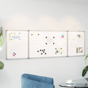 Magnetna bijela ploča sklopiva 160 x 60 x 1,7 cm aluminijska