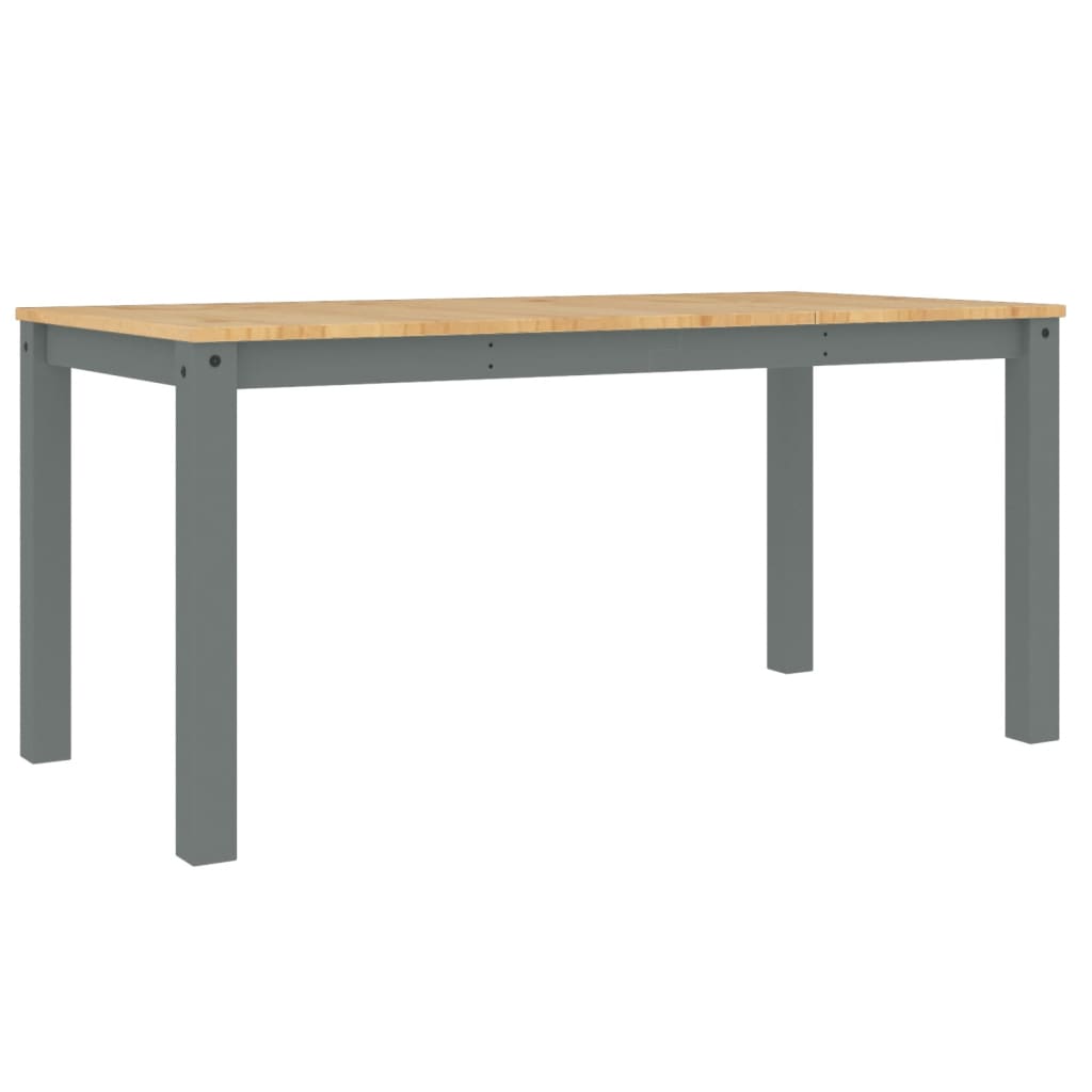 Blagovaonski stol PANAMA sivi 160x80x75 cm od masivne borovine