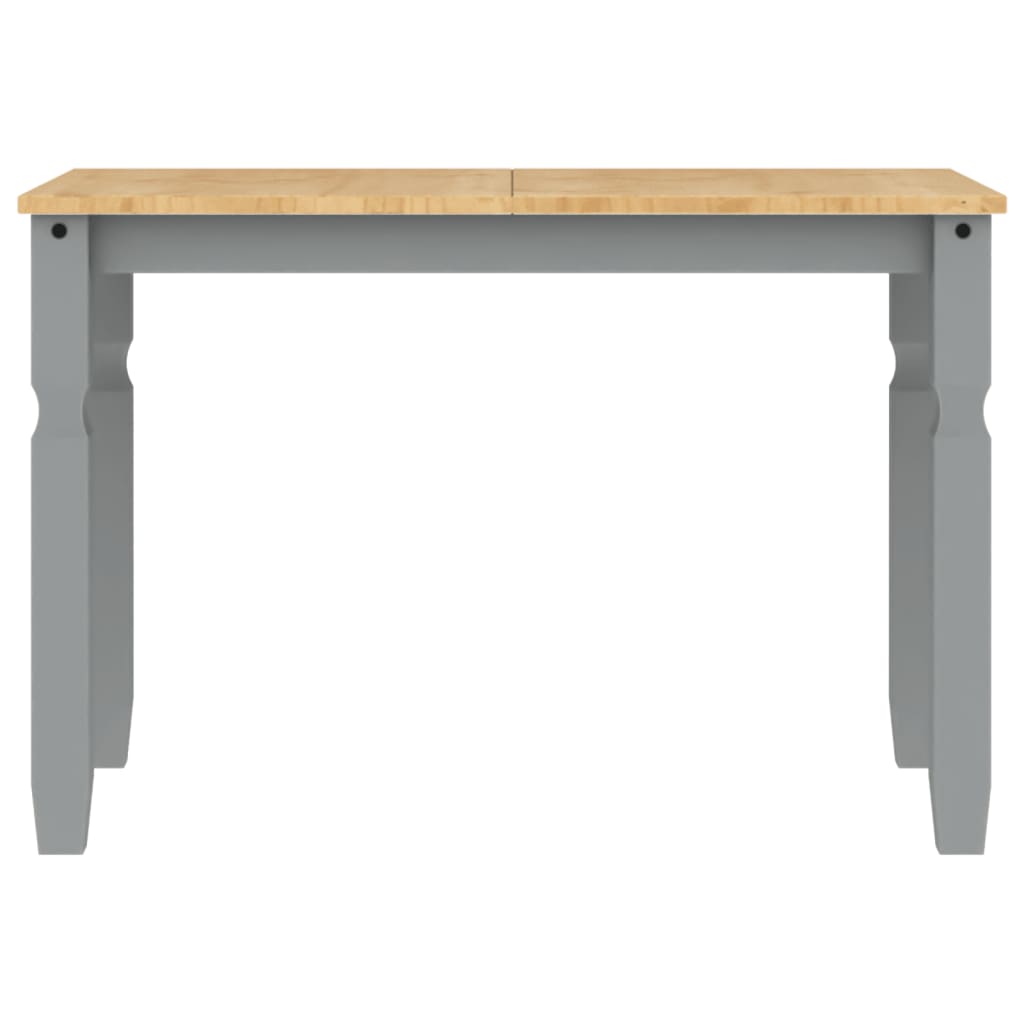 Blagovaonski stol Corona sivi 112x60x75 cm od masivne borovine