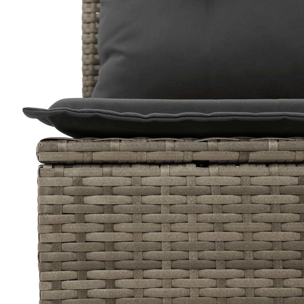 7-dijelni set vrtnih sofa sivi od poliratana