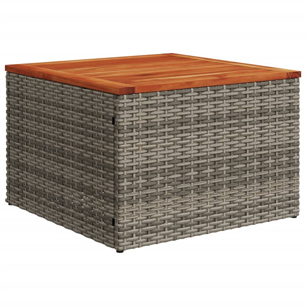 11-dijelni vrtni set s jastucima, sivi poliratan