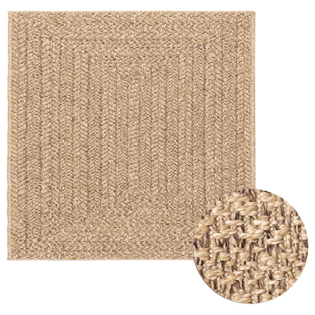 Tepih ZIZUR 120 x 120 cm s izgledom jute unutarnji i vanjski