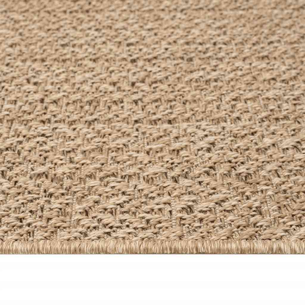 Tepih ZIZUR 120 x 120 cm s izgledom jute unutarnji i vanjski
