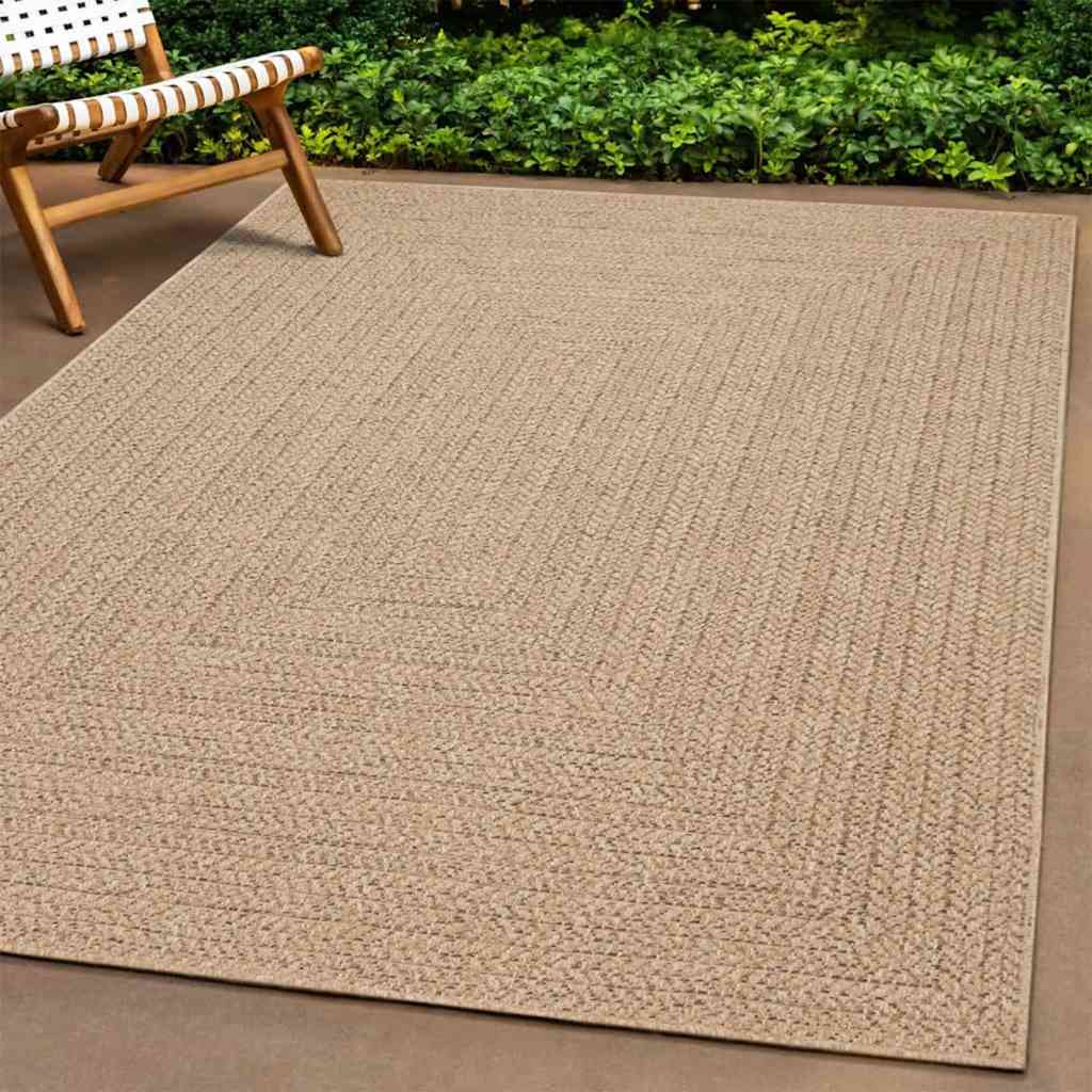 Tepih ZIZUR 120 x 120 cm s izgledom jute unutarnji i vanjski