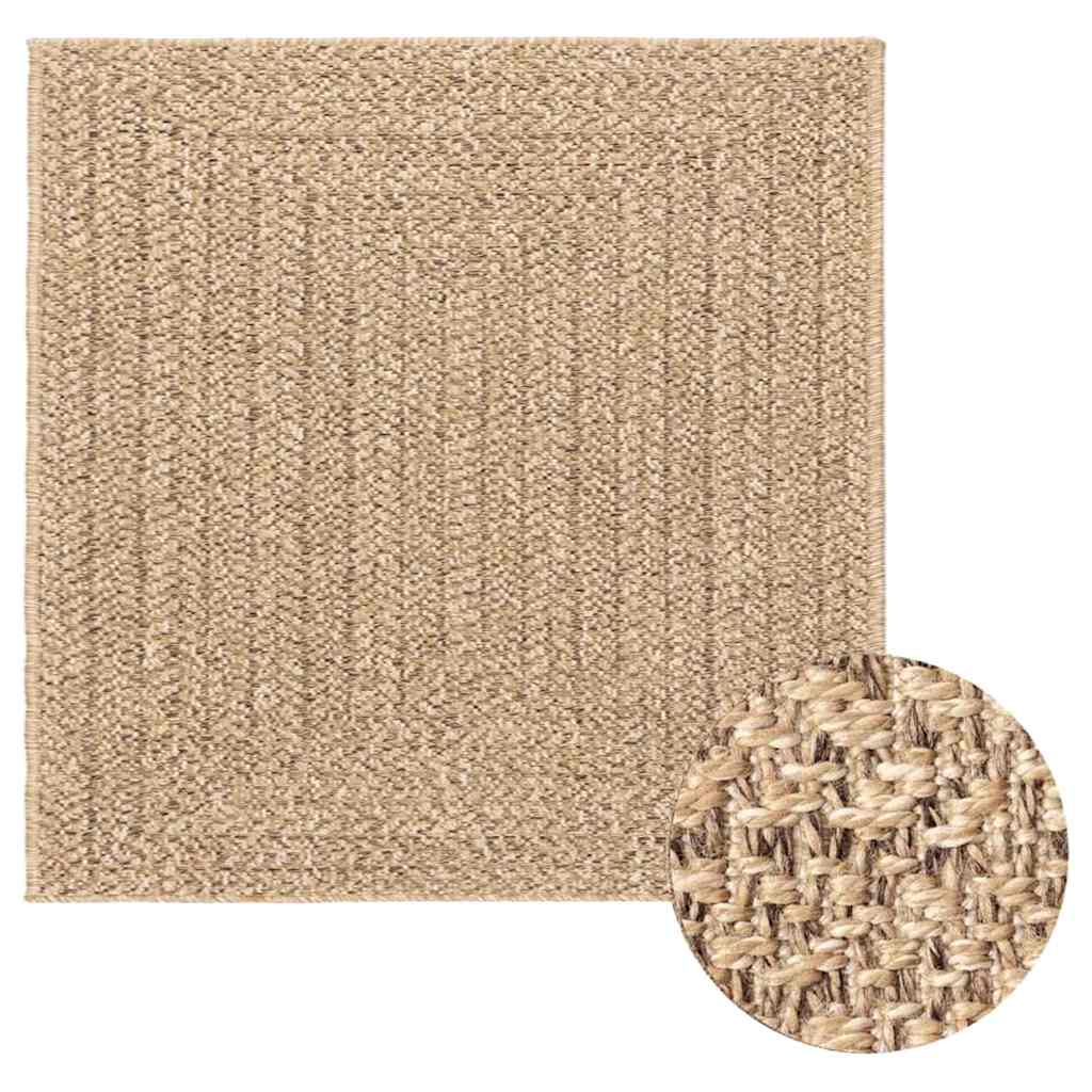 Tepih ZIZUR 200 x 200 cm s izgledom jute unutarnji i vanjski