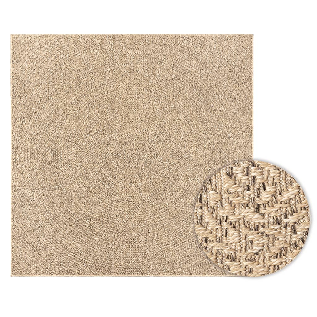 Tepih ZIZUR 120 x 120 cm s izgledom jute unutarnji i vanjski