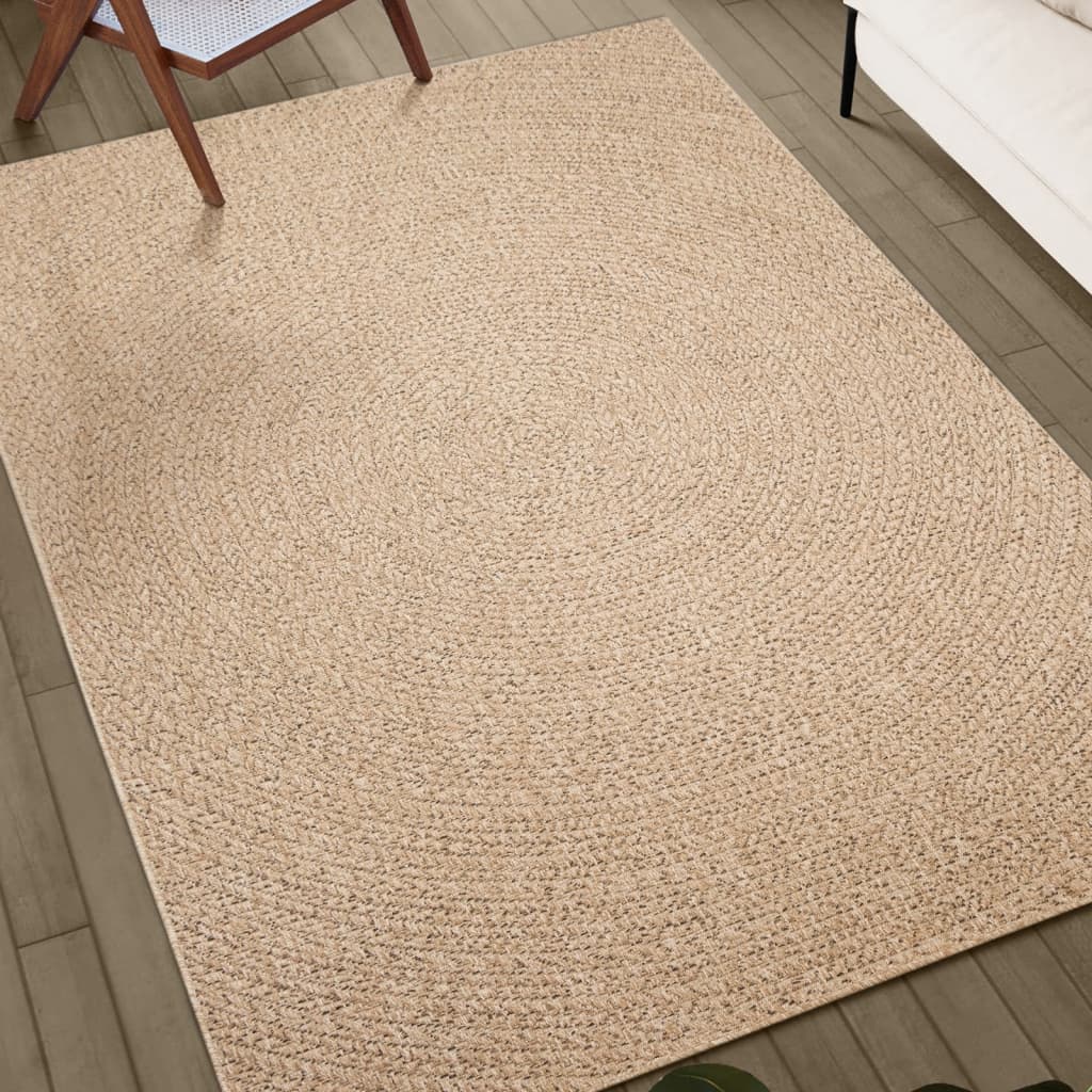 Tepih ZIZUR 120 x 120 cm s izgledom jute unutarnji i vanjski