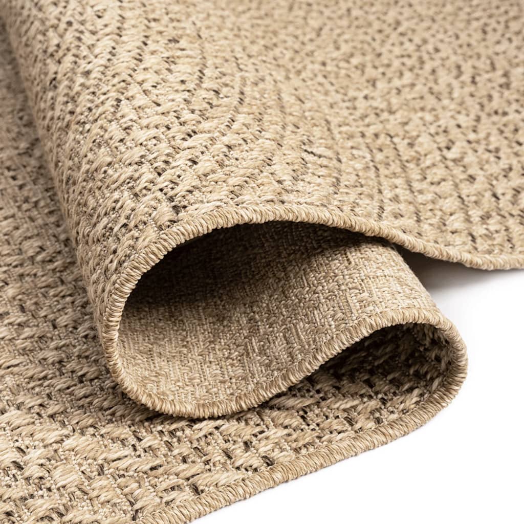 Tepih ZIZUR 120 x 120 cm s izgledom jute unutarnji i vanjski