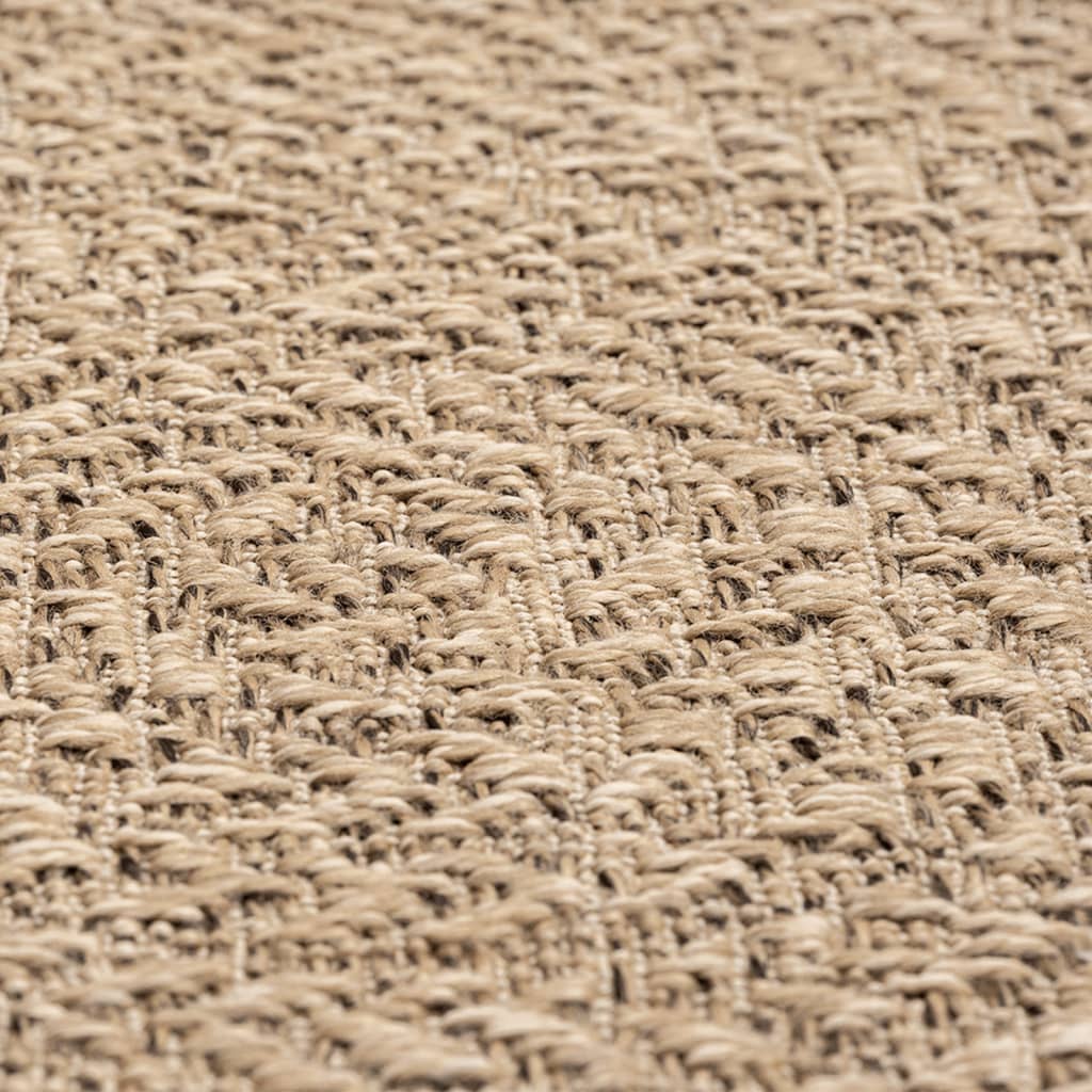 Tepih ZIZUR 120 x 120 cm s izgledom jute unutarnji i vanjski