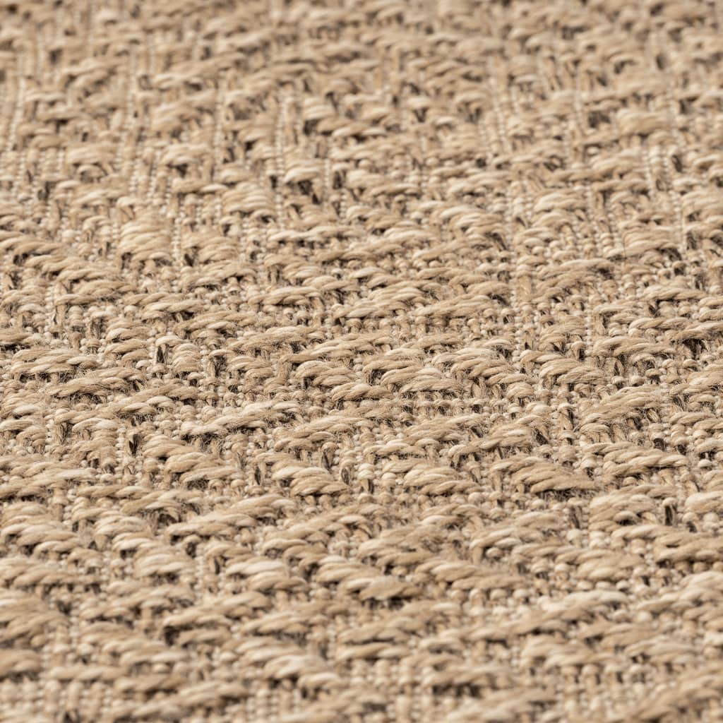 Tepih ZIZUR Ø 200 cm s izgledom jute unutarnji i vanjski