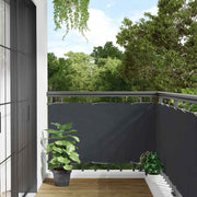 Balkonski zaslon za privatnost antracit 600 x 75 cm PVC
