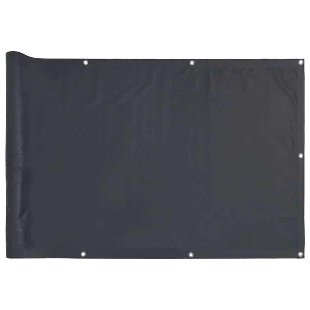 Balkonski zaslon za privatnost antracit 400 x 120 cm PVC