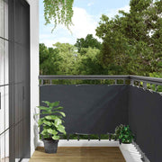 Balkonski zaslon za privatnost antracit 600 x 120 cm PVC