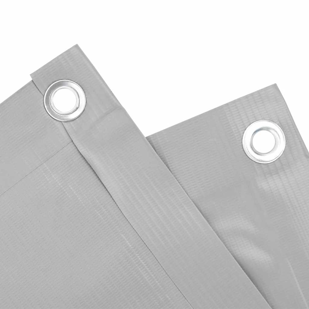 Balkonski zaslon za privatnost sivi 600 x 120 cm PVC