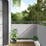 Balkonski zaslon za privatnost sivi 600 x 120 cm PVC
