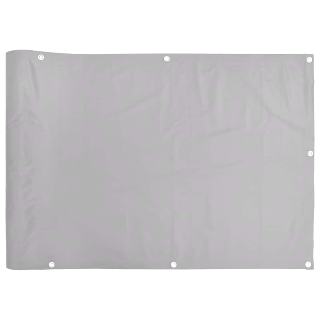 Balkonski zaslon za privatnost sivi 700 x 120 cm PVC