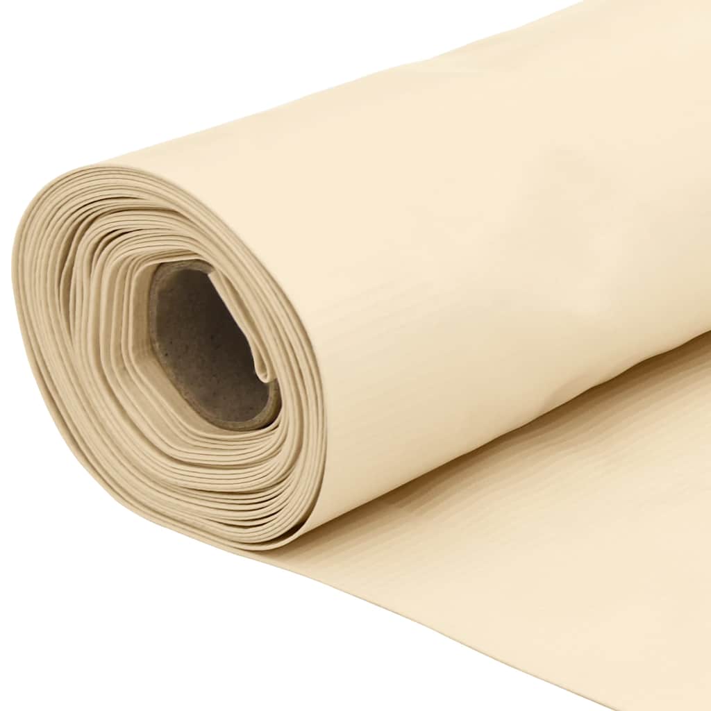 Balkonski zaslon za privatnost krem 600 x 120 cm PVC