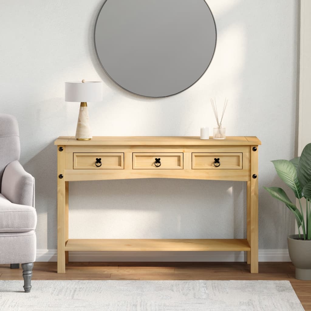 Konzolni stol "Corona" 114x34,5x73 cm Masivno drvo Bor