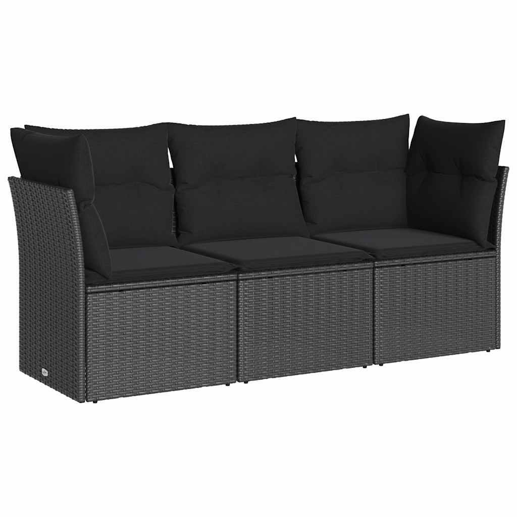 4-dijelni set vrtnih sofa od poliratana s jastucima