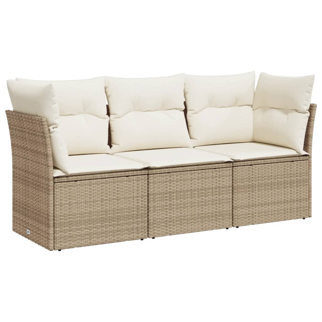 4-dijelni set vrtnih sofa od poliratana s jastucima