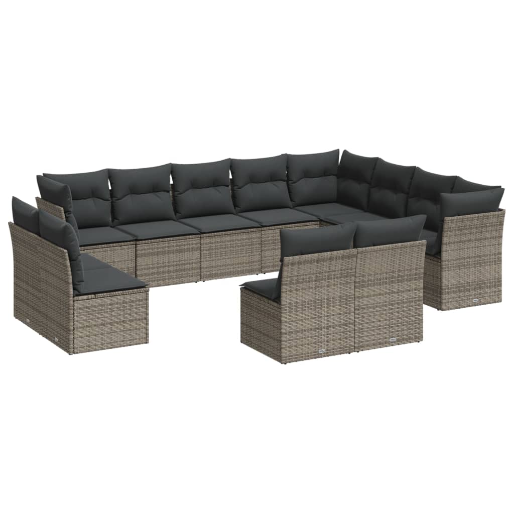 13-dijelni set vrtnih sofa s jastucima poliratan