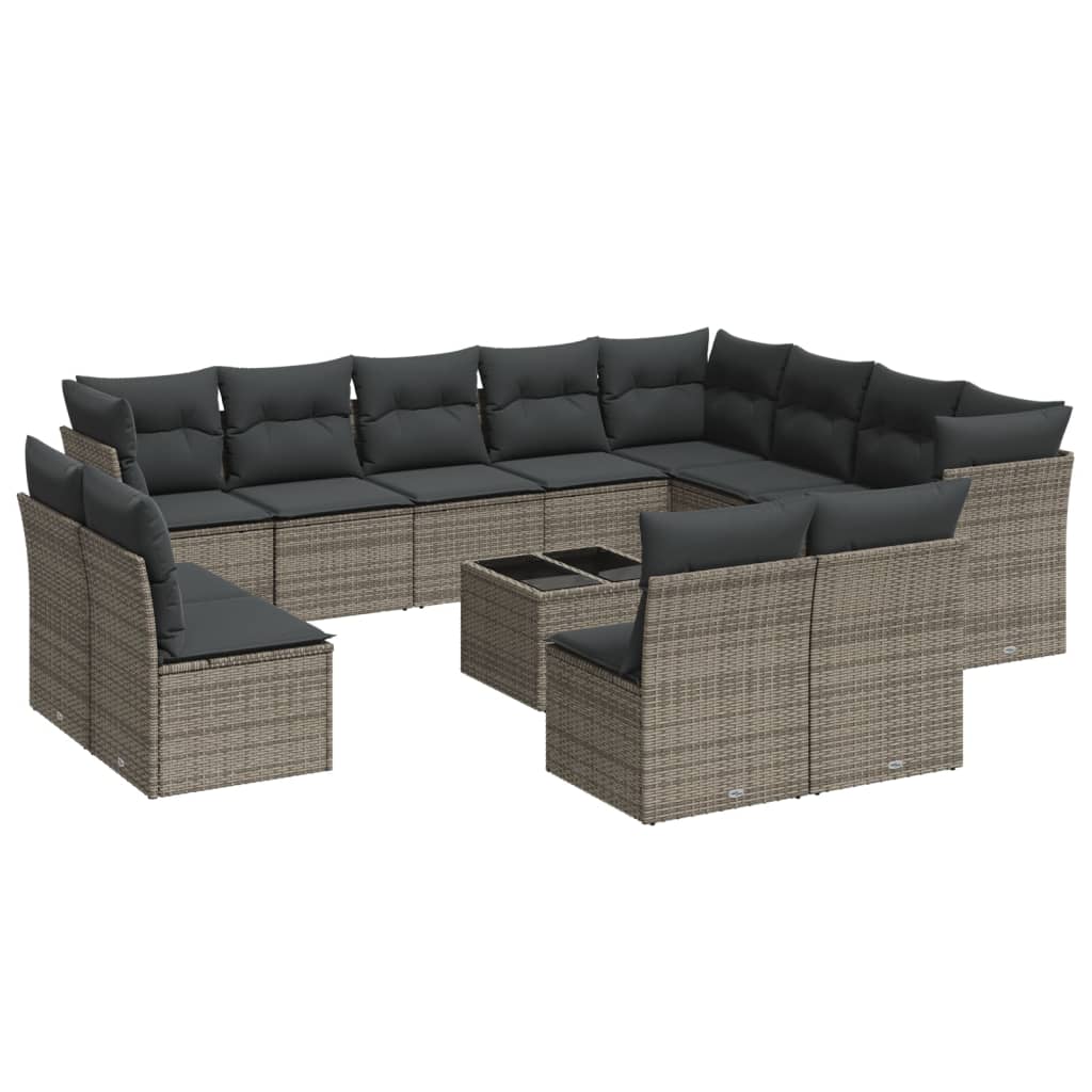 13-dijelni set vrtnih sofa s jastucima poliratan