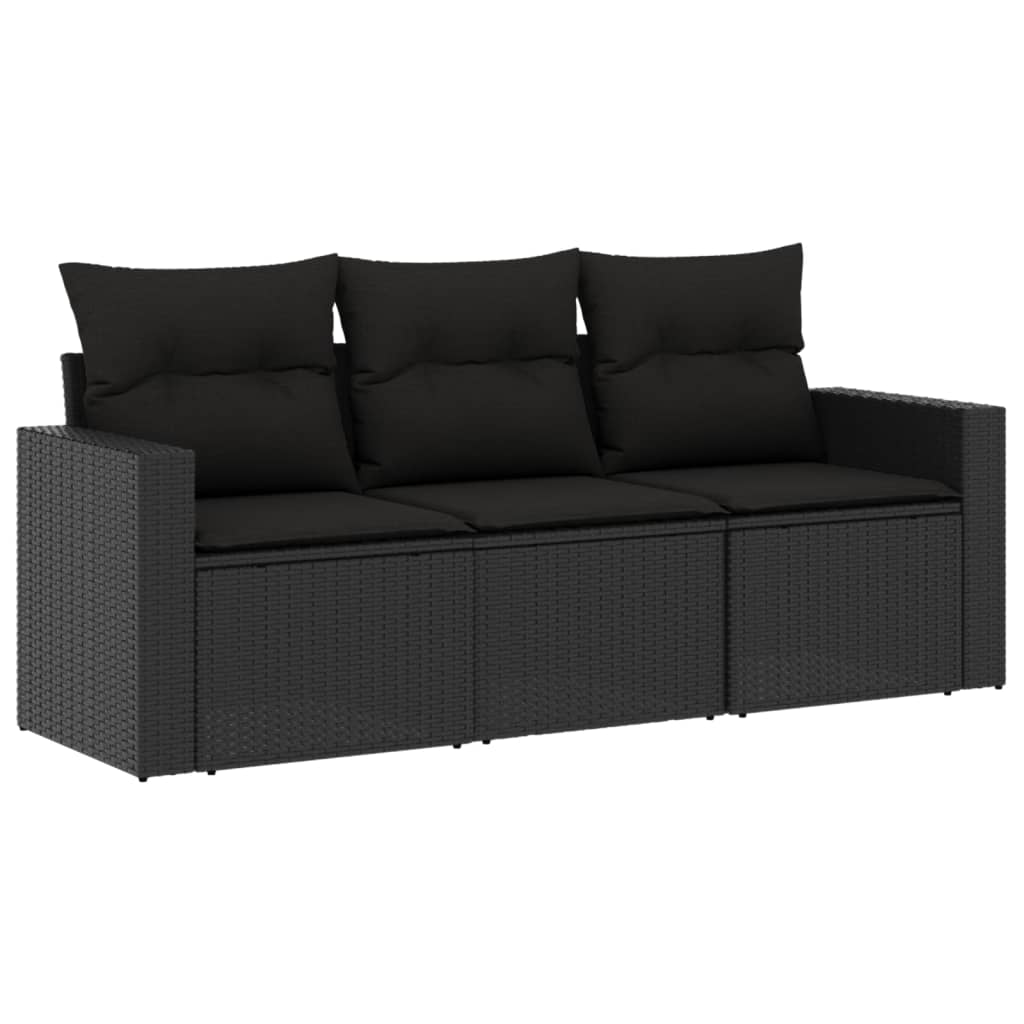 4-dijelni set vrtnih sofa od poliratana s jastucima