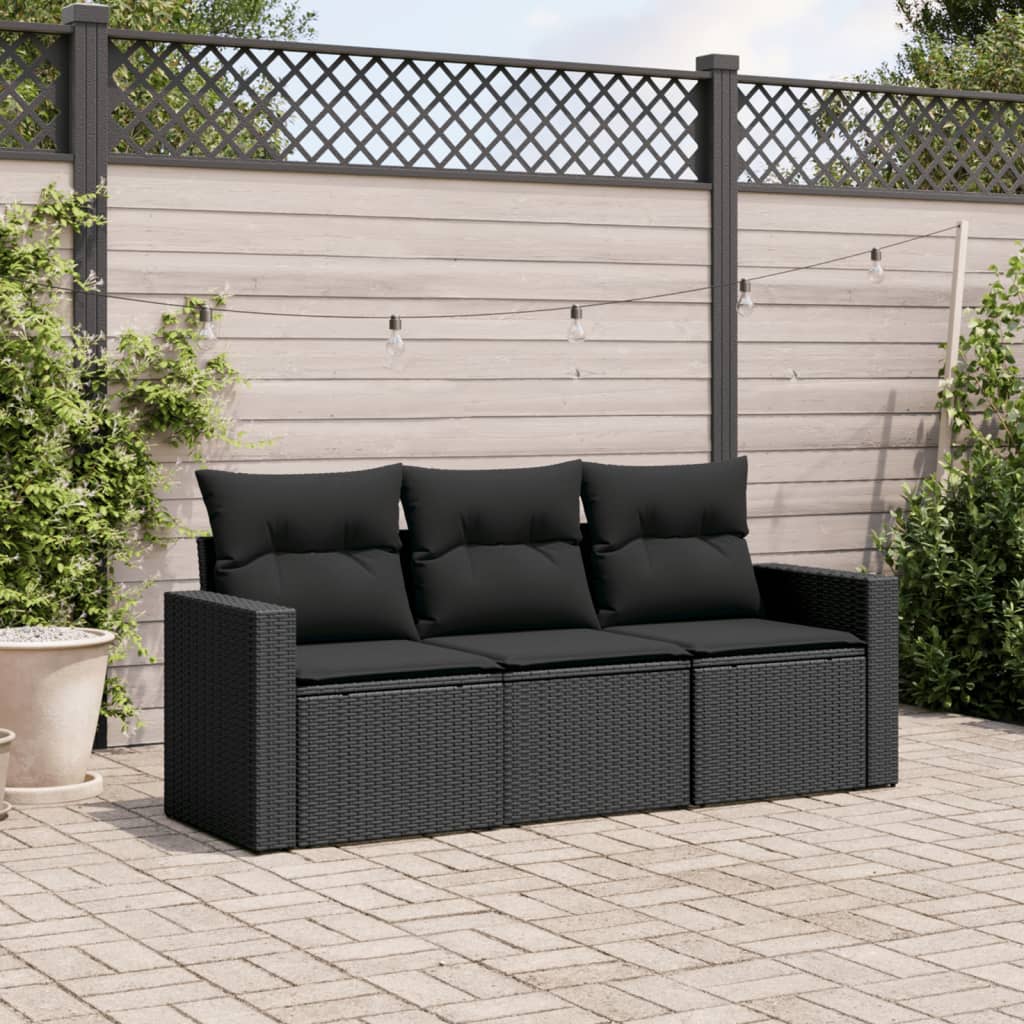 4-dijelni set vrtnih sofa od poliratana s jastucima