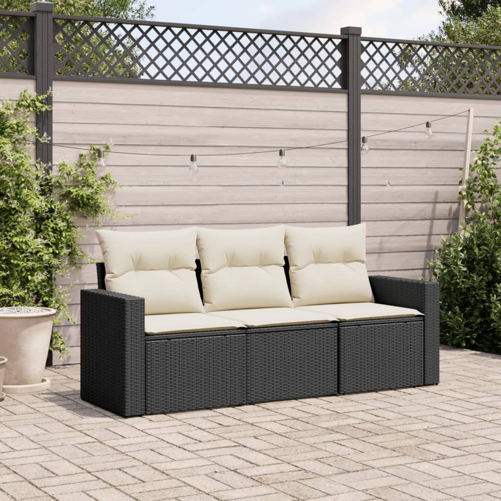 4-dijelni set vrtnih sofa od poliratana s jastucima