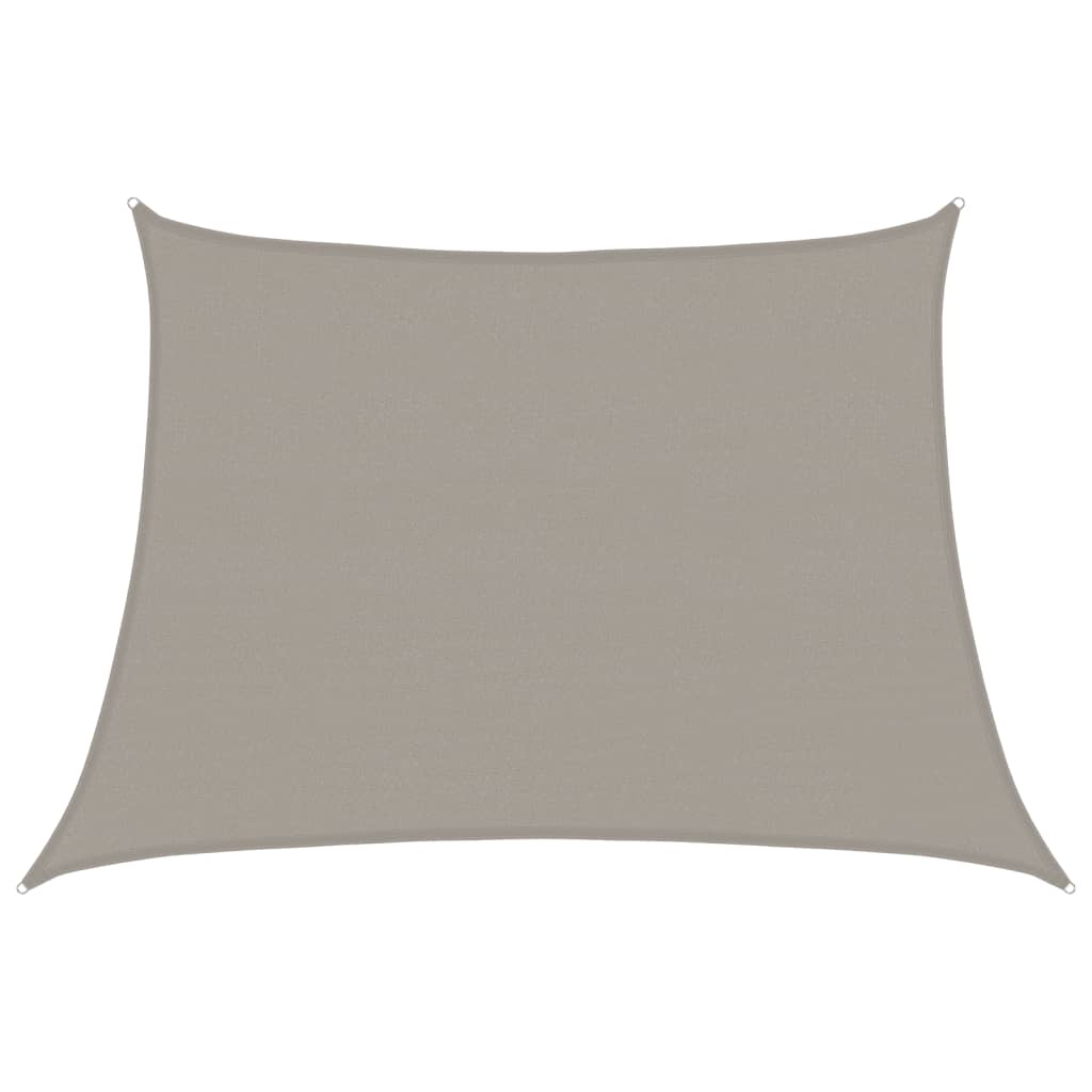 Jedro za zaštitu od sunca 160 g/m² Trapezoidno svijetlosivo 4/5x3 m HDPE