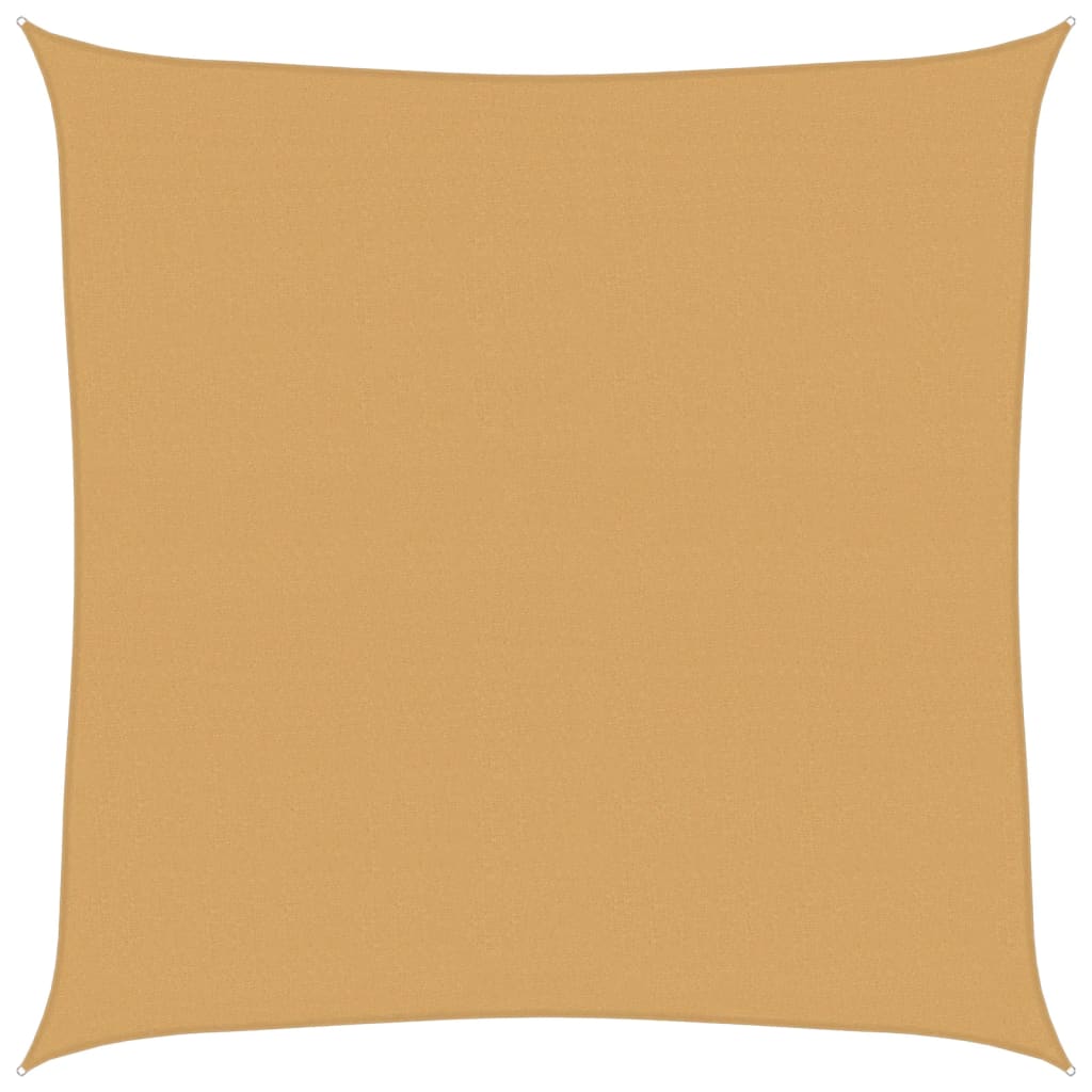 Jedro za zaštitu od sunca 160 g/m² kvadratno pijeska 6x6 m HDPE