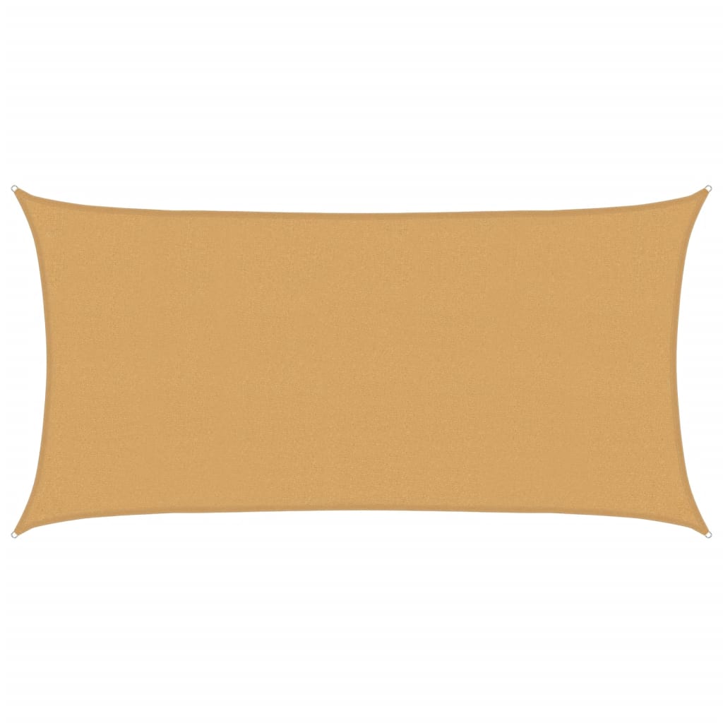 Jedro za zaštitu sunca 160g/m² pravokutno pijeska 2,5x4,5m HDPE