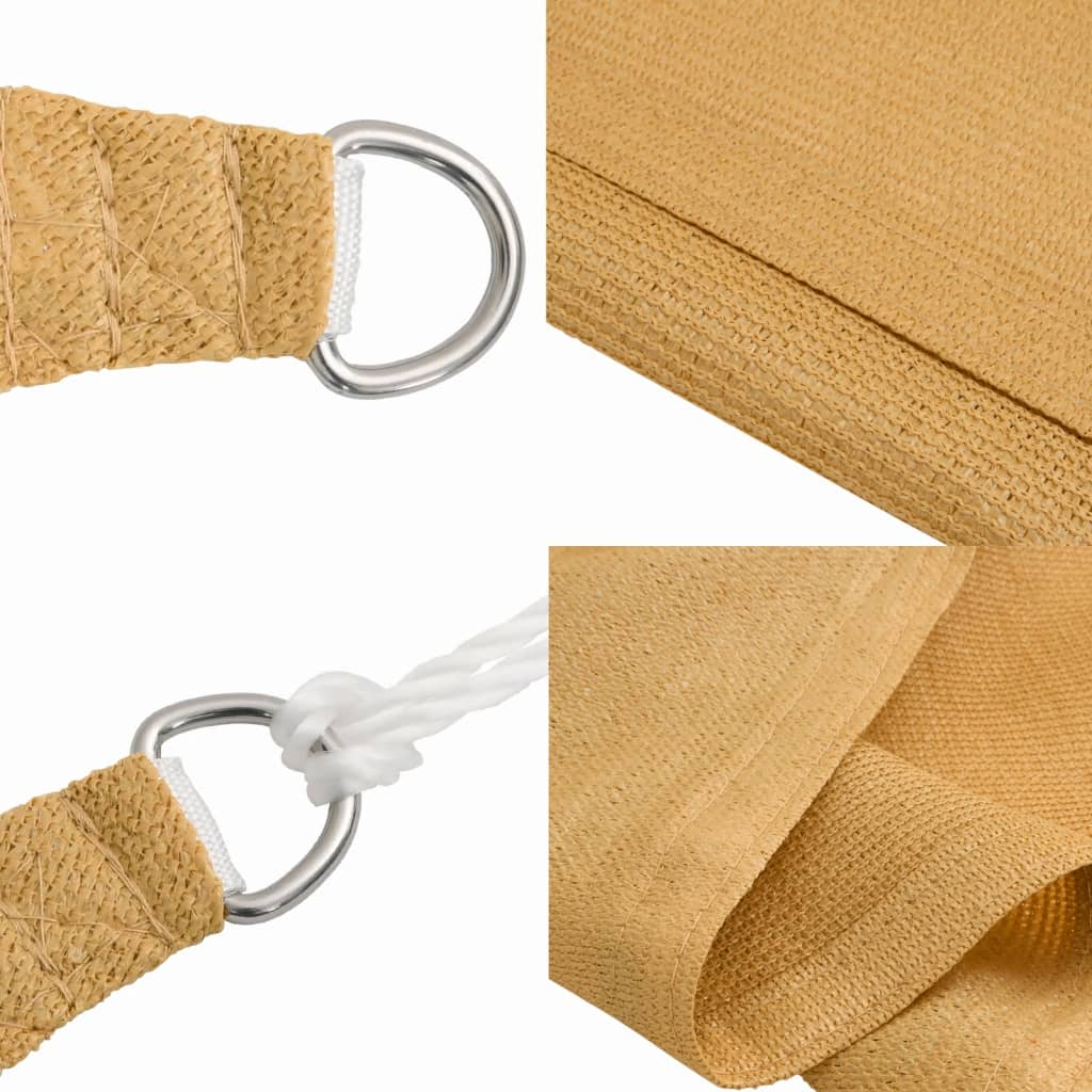 Jedro za zaštitu sunca 160g/m² pravokutno pijeska 2,5x4,5m HDPE