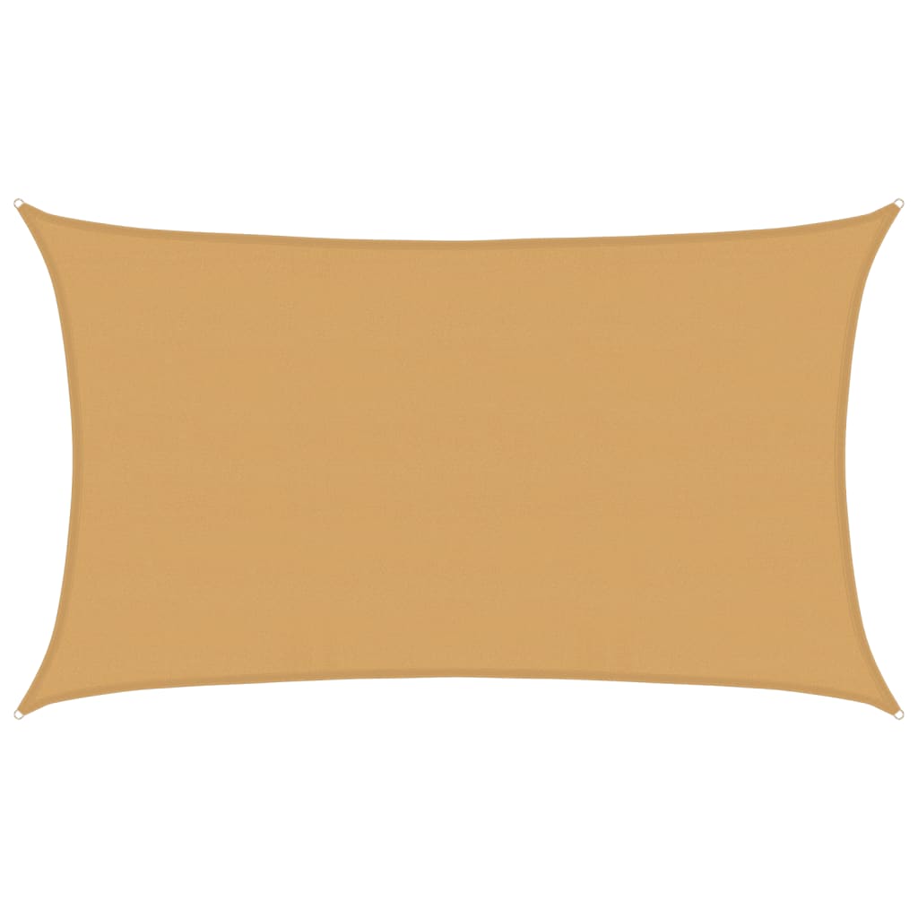 Jedro za zaštitu od sunca 160 g/m² pravokutno pijeska 5x8m HDPE