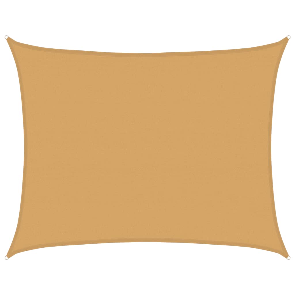Jedro za zaštitu od sunca 160 g/m² pravokutno pijeska 6x7m HDPE