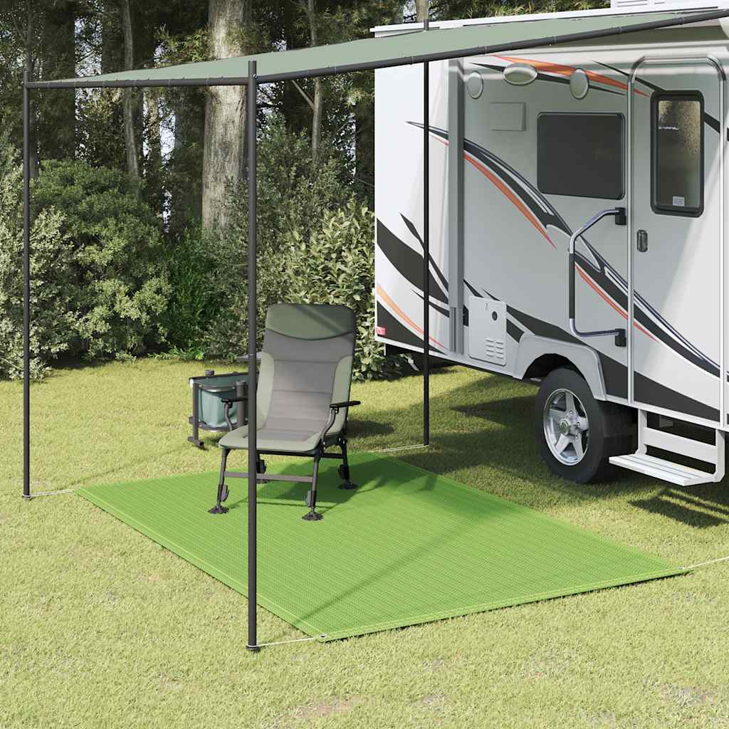 Tepih za šator svjetlozeleni 250 x 200 cm HDPE