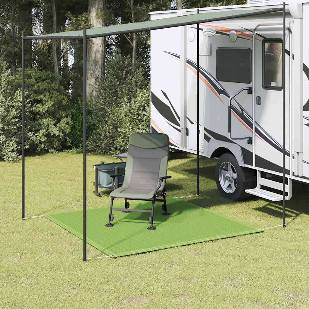 Tepih za šator svijetlozeleni 250 x 250 cm HDPE