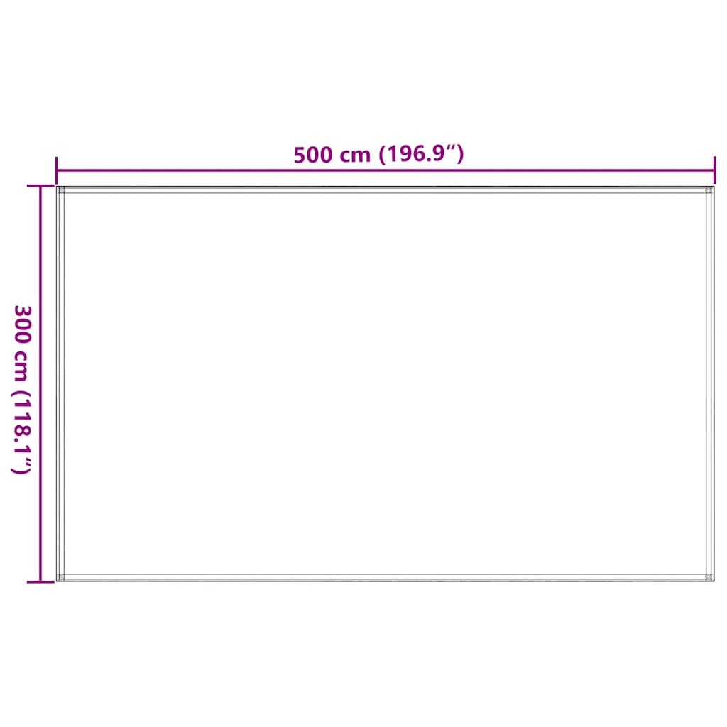 Tepih za šator svijetlozeleni 300 x 500 cm HDPE