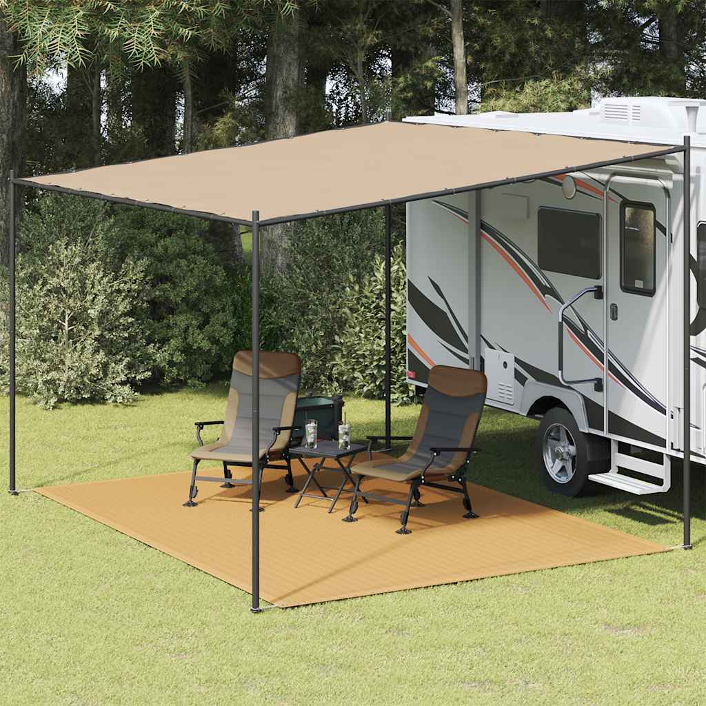 Tepih za šator boja pijeska 300 x 400 cm HDPE